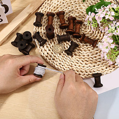 28Pcs 2 Styles Wood Thread Bobbins&nbsp;TOOL-GL0001-20
