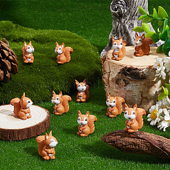 30Pcs PVC Plastic Squirrel Miniature Ornaments&nbsp;DJEW-SP0001-27