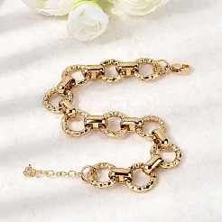 304 Stainless Steel Link Chain Bracelets for Women&nbsp;BJEW-P388-02A-G