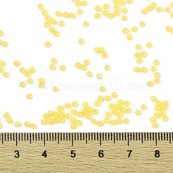 トーホー 11/0ラウンドビーズ  日本製シードビーズ  （902f）カナリアイエローパールマット  2.2mm  穴：0.8mm  約1110PCS /ボトル  10 G /ボトル&nbsp;SEED-JPTR11-0902F