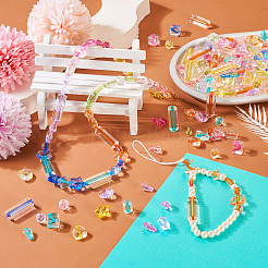 200Pcs 10 Styles Transparent Acrylic Beads&nbsp;TACR-TA0001-28
