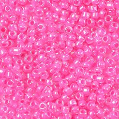 ガラスシードビーズ  ラウンド  ピンク  2~4mm  穴：0.8~1.2mm  20 G /袋  25袋/セット  500 G /セッティング&nbsp;GLAA-XCP0001-72F