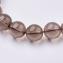 Natural Smoky Quartz Beads Strands&nbsp;G-C076-6mm-4