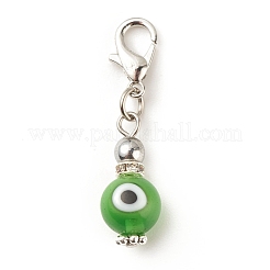 Handmade Lampwork Evil Eye Pendant Decorations&nbsp;HJEW-JM00651