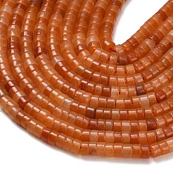 天然石レッドアベンチュリンビーズ連売り  ディスク  ヒシビーズ  4x2~2.5mm  穴：0.7mm  約158~160個/連  14.96''~15.16''（38~38.5センチメートル）&nbsp;G-Z110-A10-2x4mm-03