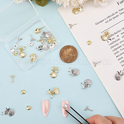 Shell Shape Alloy Cabochons&nbsp;DIY-CP0011-24B