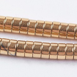 Electroplate Non-magnetic Synthetic Hematite Beads Strands&nbsp;G-I195-4mm-17-A