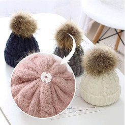 60Pcs 3 Shapes Acrylic Knitted Hat Making Fastener Tool&nbsp;FIND-GA0004-03