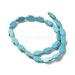 Synthetic Turquoise Dyed Beads Strands&nbsp;G-E594-19
