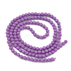 Synthetic Lepidolite/Purple Mica Beads Strands&nbsp;LS-G-G823-16-3mm-01