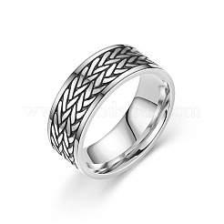 Retro 201 Stainless Steel Enamel Finger Rings for Men&nbsp;FS-WG366A7-07