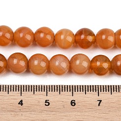 手作りランプワークビーズ連  模造ヒスイビーズ  ラウンド  レッド  7.5~8mm  穴：1.8mm  約49~54個/連  14.76~15.16''（37.5~38.5センチメートル）&nbsp;LAMP-B056-8mm-14