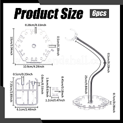 ABS Model Assembled Action Figure Display Holders&nbsp;AJEW-WH0596-775B