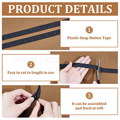 10 Yards Plastic Snap Button Tape&nbsp;FIND-HY0004-79B