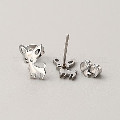 304 Stainless Steel Stud Earrings for Women&nbsp;LS-EJEW-TAC0010-024P