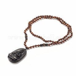 Om Mani Padme Hum Buddhist Necklace&nbsp;NJEW-JN03838