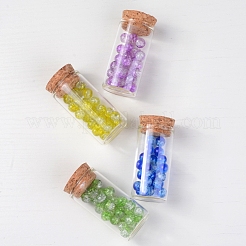 Empty Small Glass Cork Bottles&nbsp;AJEW-WH0035-03-3x6cm