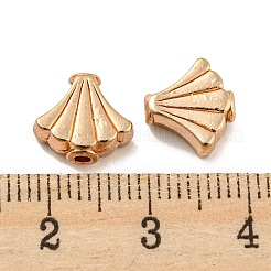 合金ビーズ  鉛フリー＆カドミウムフリー  ファン  ライトゴールド  9x10x4mm  穴：1.6mm  約961個/1000g&nbsp;PALLOY-F307-10KCG
