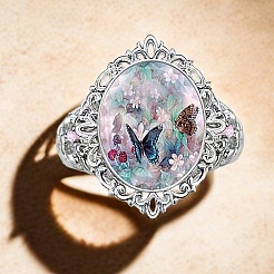 Alloy Resin Finger Rings for Women&nbsp;PW-WGB4259-01