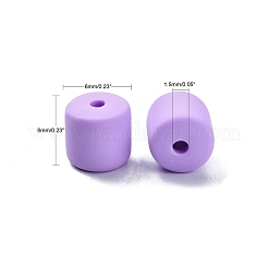 樹脂粘土ビーズ連売り  コラム  ミディアム蘭  5~7x6mm  穴：1.5~2mm  約61~69個/連  15.74インチ&nbsp;X-CLAY-T001-C15
