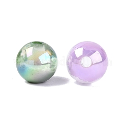 UV Plating Two Tone Color Resin European Beads&nbsp;RESI-Q233-16MM-01