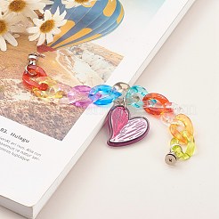 Acrylic Curb Chain Phone Case Chain&nbsp;HJEW-JM00504-02