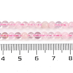 天然石ロドライトクォーツビーズ連売り  ラウンド  4~4.5mm  穴：0.8mm  約100個/連  15.35''（39センチメートル）&nbsp;G-B125-M01-01
