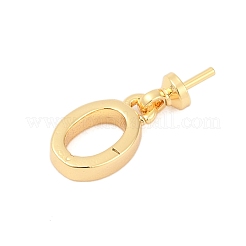 Brass Tube Bails&nbsp;KK-P302-19G