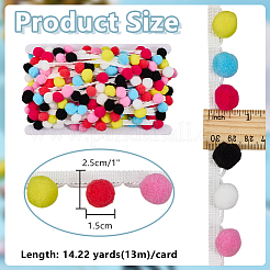 13M Polyester Hair Ball Ribbon&nbsp;OCOR-PH0007-21B