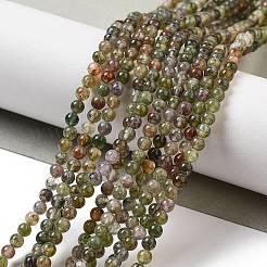 Natural Indian Agate Bead Strands&nbsp;G-A130-3mm-K12-01