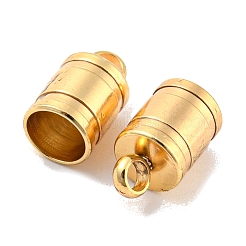 ステンレススチールコードの端部  ゴールドカラー  9.5x6mm  穴：2mm&nbsp;STAS-E020-3G