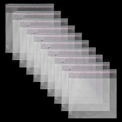 50 個の長方形 opp セロハン袋  トップセルフシールバッグ  透明  16x14.9x0.01cm  インナーサイズ：13x14.4センチメートル&nbsp;OPC-TADJ0001-08A
