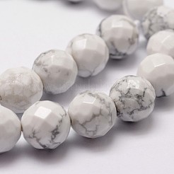 Natural Howlite Beads Strands&nbsp;X-G-D840-44-8mm