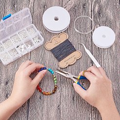 DIYジュエリー作成キット  金属のアクセサリーのパーツとツールセット  銀&nbsp;DIY-PH0016-01S