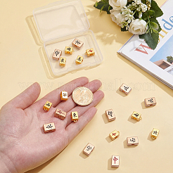 10Pcs 5 Styles Alloy Enamel Pendant Bails&nbsp;FIND-DR0002-42