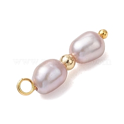3Pcs 3 Styles Natural Cultured Freshwater Pearl Rice Pendants&nbsp;PALLOY-JF04819