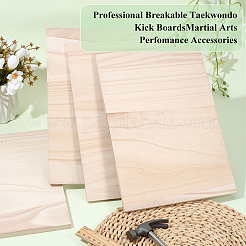 Rectangle Wood Breaking Boards&nbsp;WOOD-WH0131-02B-1