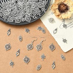 120Pcs 4 Styles Tibetan Style Alloy Links/Connectors&nbsp;TIBE-YW0002-09