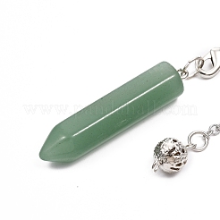 Natural Gemstone Pointed Dowsing Pendulums&nbsp;G-I284-E