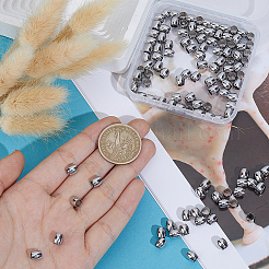 120Pcs 304 Stainless Steel European Beads&nbsp;STAS-BBC0009-79P