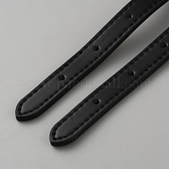 牛革ウェビングバッグストラップの810x13.5x3.5層目  ブラック  2.5mm  穴：[1]mm&nbsp;PURS-WH0816-007B