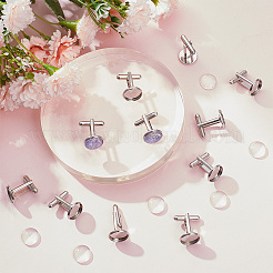 DIY Blank Dome Cufflinks Making Kits&nbsp;DIY-HY0001-80