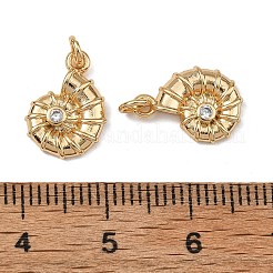 SHEGRACE Brass Pave Clear Cubic Zirconia Charms&nbsp;XGRQ4D836-653G