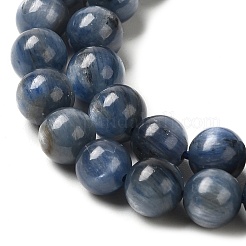 天然カヤナイト/シアナイト/ジフェンラウンドビーズ連売り  6mm  穴：1mm  約64個/連  15.7インチ&nbsp;G-O017-6mm-04C