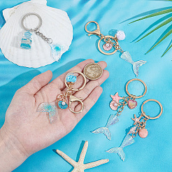 Ocean Theme Alloy Keychains&nbsp;KEYC-NB0001-79