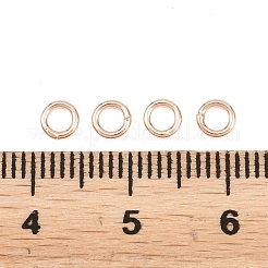 Brass Closed Jump Rings&nbsp;KK-D257-01RG-06