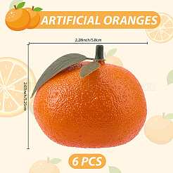 Plastic Orange Display Decorations&nbsp;DJEW-CN0001-47B