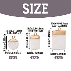 Electroplate Natural Freshwater Shell Pendants&nbsp;SHEL-TA0001-05