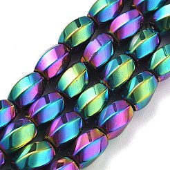 Electroplated Synthetic Magnetic Hematite Beads Strands&nbsp;G-P545-G01-02