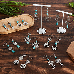 DIY Chakra Dangle Earring Making Kits&nbsp;DIY-SC0019-72